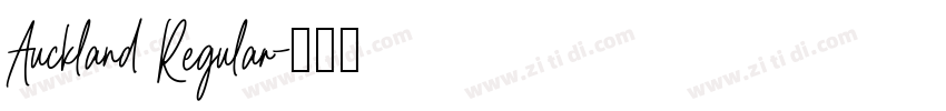 Auckland Regular字体转换 Auckland Regular字体转换